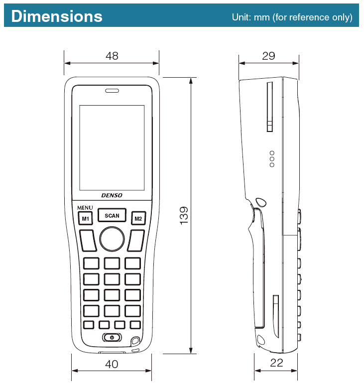 ウェルコムデザイン BHT-1505BB-LG すぐ使えるアプリ付バーコードハンディターミナル - 5