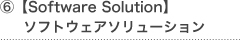 ⑥【Software Solution】ソフトウェアソリューション