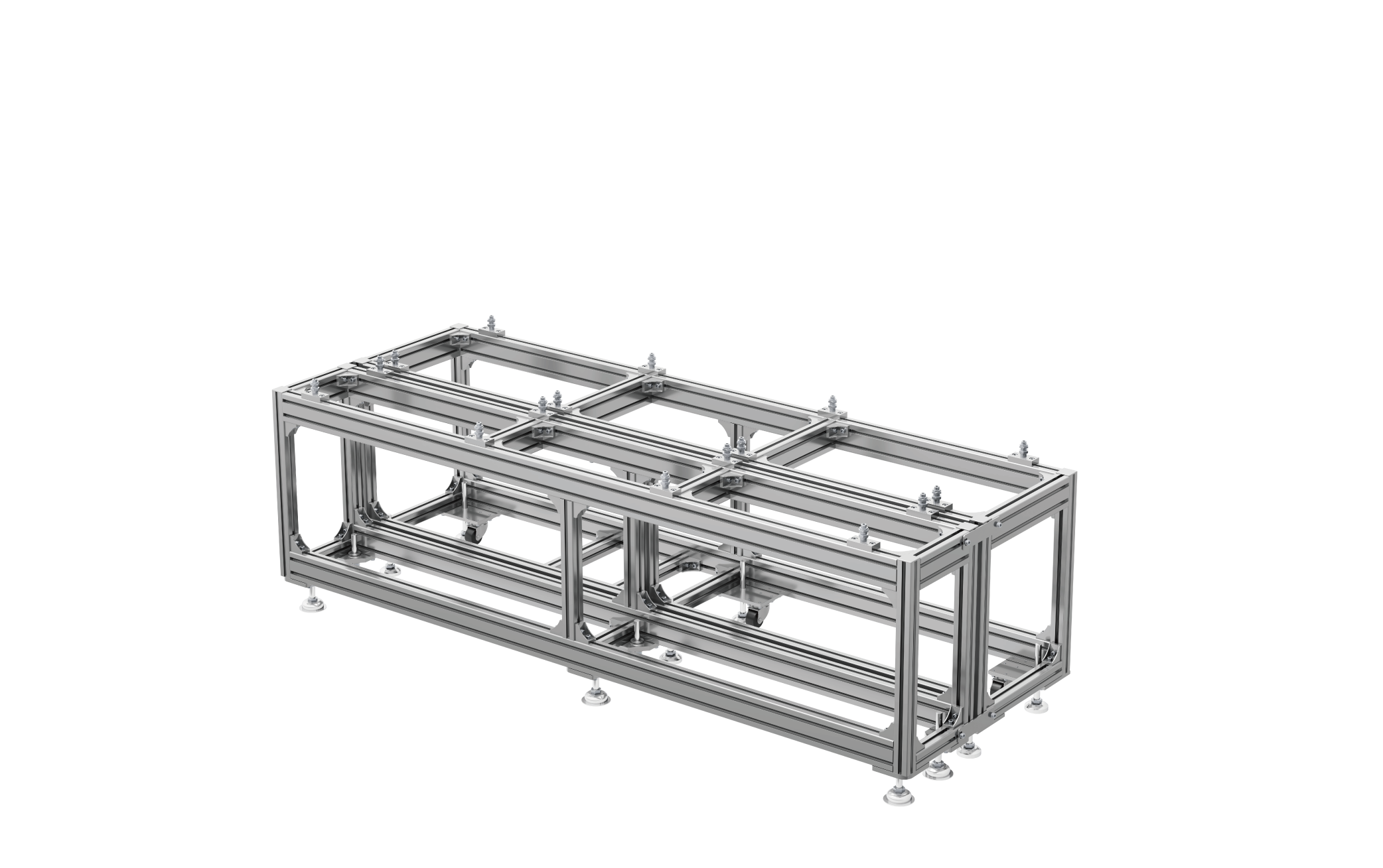 キャスター付きアルミ架台