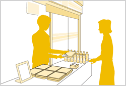 店舗の簡易POSに 店舗の簡易POSに