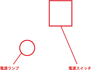 電源ランプ 電源スイッチ
