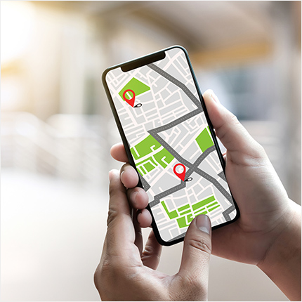 位置情報の共有も簡単!